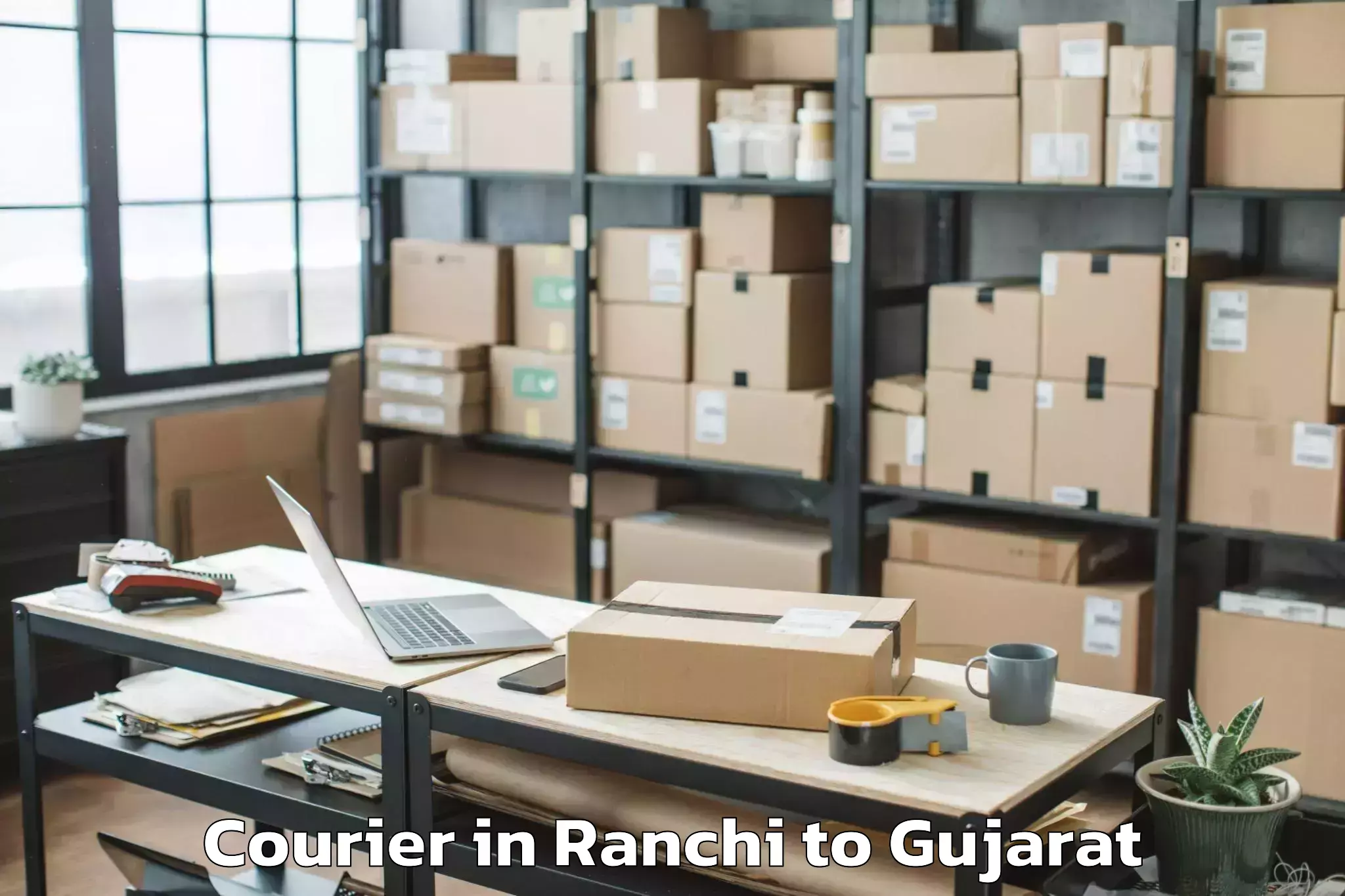 Easy Ranchi to Tilakvada Courier Booking